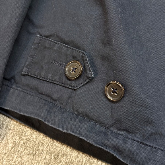 Vtg Polo Ralph Lauren Men's Navy 90's Zip Up Harrington Jacket Plaid Lined M - Picture 12 of 13